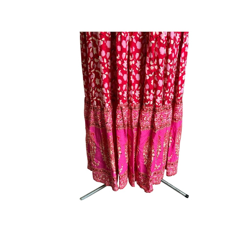 R.Vivimos size medium Pink Sleeveless Halter Maxi Sundress for Casual Occasions - Picture 4 of 8